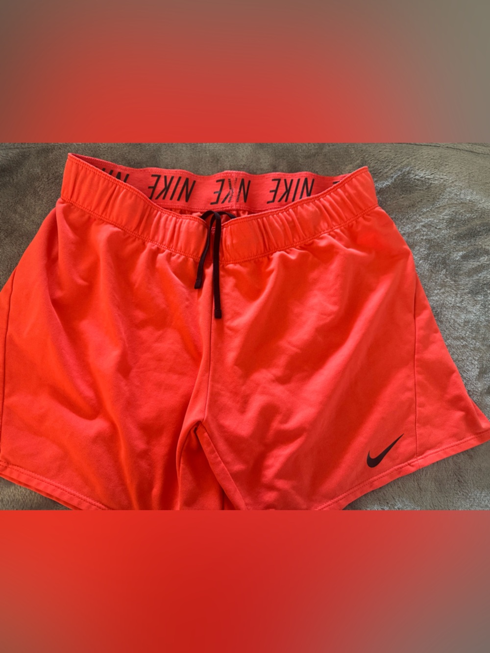 Nike Coral Red Dri-FIT Athletic Shorts